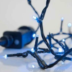 240 μπλε χριστουγεννιάτικα led λαμπάκια με πρόγραμμα 1495cm IP44 πράσινο καλώδιο