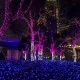 240 ροζ χριστουγεννιάτικα λαμπάκια led 3mm με πράσινο καλώδιο 300cm και 8 προγράμματα IP44