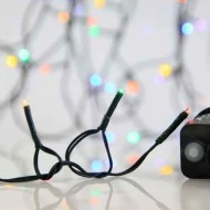 300 πολύχρωμα Χριστουγεννιάτικα led λαμπάκια με πρόγραμμα 1795cm IP44 πράσινο καλώδιο