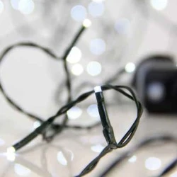 400 Χριστουγεννιάτικα led λαμπάκια με πρόγραμμα ψυχρό φως 2295cm IP44 πράσινο καλώδιο