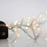 240 χριστουγεννιάτικα led λαμπάκια με πρόγραμμα θερμό φως 1495cm IP44 διάφανο καλώδιο