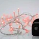240 κόκκινα χριστουγεννιάτικα led λαμπάκια με πρόγραμμα 1495cm IP44 διάφανο καλώδιο