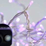 240 μωβ χριστουγεννιάτικα led λαμπάκια με πρόγραμμα 1495cm IP44 διάφανο καλώδιο