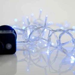 240 μπλε χριστουγεννιάτικα led λαμπάκια με πρόγραμμα 1495cm IP44 διάφανο καλώδιο