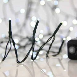 1500 χριστουγεννιάτικα led λαμπάκια με πρόγραμμα ψυχρό φως 7795cm IP44 με πράσινο καλώδιο