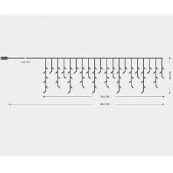 128 led λαμπάκια 2200-3500K θερμά και πολύχρωμα με διάφανο καλώδιο με πρόγραμμα και bluetooth