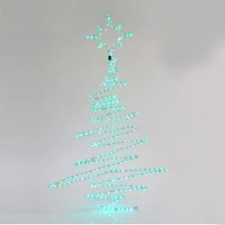Χριστουγεννιάτικο δέντρο με LED φωτοσωλήνα 24W 120x5x70cm εξωτερικού χώρου στεγανός IP44