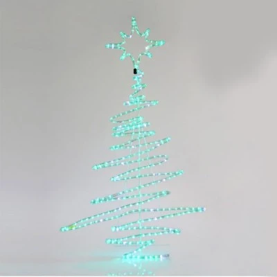 Χριστουγεννιάτικο δέντρο με LED φωτοσωλήνα 24W 120x5x70cm εξωτερικού χώρου στεγανός IP44