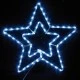 Χριστουγεννιάτικο αστέρι διπλό 6.8W 72 led με πρόγραμμα λευκό φως εξωτερικής τοποθέτησης 55x56cm