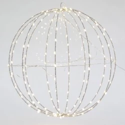 Διακοσμητική μπάλα φωτιζόμενη με 240 led 40cm σε θερμό λευκό φως στεγανή IP44