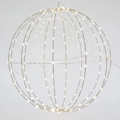 Διακοσμητική μπάλα φωτιζόμενη με 240 led 40cm σε θερμό λευκό φως στεγανή IP44 Διακοσμητική μπάλα φωτιζόμενη με 240 led 40cm σε θερμό λευκό φως στεγανή IP44