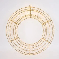 Στεφάνι με διάμετρο 58cm 1200 led & χρονοδιακόπτη λειτουργίας μπρονζέ μεταλλικό σκελετό - χάλκινο καλώδιο με θερμό λευκό χρώμα φωτός IP44 Στεφάνι με διάμετρο 58cm 1200 led & χρονοδιακόπτη λειτουργίας μπρονζέ μεταλλικό σκελετό - χάλκινο καλώδιο με θερμό λευκό χρώμα φωτός IP44