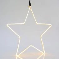 Αστέρι με NEON LED φωτοσωλήνα 58x54cm θερμό λευκό φως εξωτερικού χώρου στεγανό IP44