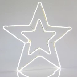 Διπλό αστέρι με NEON LED 22.5W φωτοσωλήνα 58x56cm λευκό φως εξωτερικού χώρου στεγανό IP44
