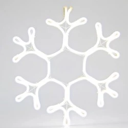 Χιονονιφάδα NEON LED φωτοσωλήνας 22.5W λευκό φως 45x35cm εξωτερικής χρήσης στεγανή IP44