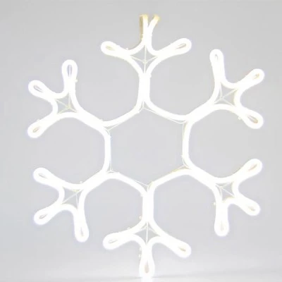 Χιονονιφάδα NEON LED φωτοσωλήνας 22.5W λευκό φως 45x35cm εξωτερικής χρήσης στεγανή IP44 Χιονονιφάδα NEON LED φωτοσωλήνας 22.5W λευκό φως 45x35cm εξωτερικής χρήσης στεγανή IP44