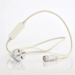 Παροχή 1.5m με connector για neon led φωτοσωλήνες στεγανή IP44