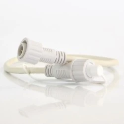 Connector 50cm λευκό χρώμα για φωτοσωλήνες στεγανό IP44