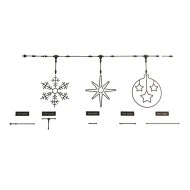 Connector 50cm λευκό χρώμα για φωτοσωλήνες στεγανό IP44
