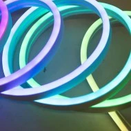 Φωτοσωλήνας Neon flex pixel 24V με μετασχηματιστή led rgbcct με πρόγραμμα & τηλεχειριστήριο με μήκος 5m IP65