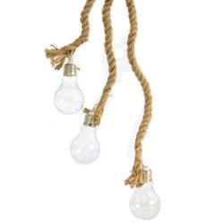 Διακοσμητικό σχοινί με 3 led 3.6W γλόμπους θερμό λευκό φως εσωτερικού χώρου μη στεγανό IP20