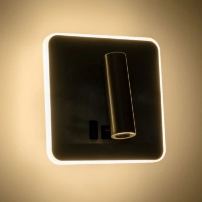 Φωτιστικό τοίχου ξενοδοχείου Bed Side LED 4500Κ 6W 600lm 36° & 360° Reading Light & κρυφός φωτισμός - φορτιστής USB 3A νίκελ GloboStar® LADY-S 60945 Μοντέρνο Φωτιστικό Τοίχου - Απλίκα Ξενοδοχείου Bed Side LED 6W 600lm 36° & 360° AC 220-240V - Reading Light & Κρυφός Φωτισμός - Φορτιστής USB 3A - Μ15 x Π15 x Υ7cm - Φυσικό Λευκό 4500K - Νίκελ Βούρτσας- 3 Χρόνια Εγγύηση