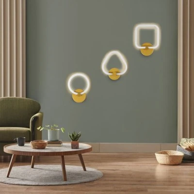 Φωτιστικό τοίχου - απλίκα MATILDA Design LED CCT 8W 960lm 360° με διάστασηΜ2xΠ5xΥ25.5cm χρυσό χρώμα Φωτιστικό τοίχου - απλίκα MATILDA Design LED CCT 8W 960lm 360° με διάστασηΜ2xΠ5xΥ25.5cm χρυσό χρώμα