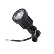 Φωτιστικό κήπου καρφωτό GARDENINI LED 5W θερμό λευκό 2700K dimmable 650lm 38° DC 24V ABS IK06 Φ5.5xΥ13.5cm μαύρο IP68