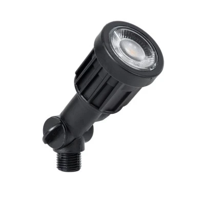 GloboStar® GARDENINI 61543 Καρφωτό Φωτιστικό Σποτ Κήπου LED 5W 650lm 38° DC 24V IP68 Υψηλής Αντοχής ABS IK06 Φ5.5 x Υ13.5cm - Θερμό Λευκό 2700K Dimmable - Μαύρο - Bridgelux Chip - 3 Years Warranty
