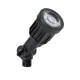 GloboStar® GARDENINI 61543 Καρφωτό Φωτιστικό Σποτ Κήπου LED 5W 650lm 38° DC 24V IP68 Υψηλής Αντοχής ABS IK06 Φ5.5 x Υ13.5cm - Θερμό Λευκό 2700K Dimmable - Μαύρο - Bridgelux Chip - 3 Years Warranty