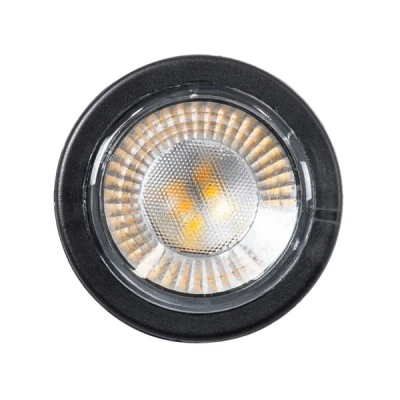 GloboStar® GARDENINI 61543 Καρφωτό Φωτιστικό Σποτ Κήπου LED 5W 650lm 38° DC 24V IP68 Υψηλής Αντοχής ABS IK06 Φ5.5 x Υ13.5cm - Θερμό Λευκό 2700K Dimmable - Μαύρο - Bridgelux Chip - 3 Years Warranty