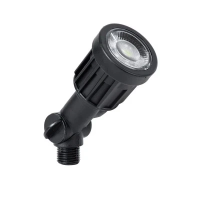 GloboStar® GARDENINI 61544 Καρφωτό Φωτιστικό Σποτ Κήπου LED 5W 550lm 38° DC 24V IP68 Υψηλής Αντοχής ABS IK06 Φ5.5 x Υ13.5cm - Πράσινο 550nm Dimmable - Μαύρο - Bridgelux Chip - 3 Years Warranty