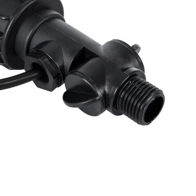 GloboStar® GARDENINI 61544 Καρφωτό Φωτιστικό Σποτ Κήπου LED 5W 550lm 38° DC 24V IP68 Υψηλής Αντοχής ABS IK06 Φ5.5 x Υ13.5cm - Πράσινο 550nm Dimmable - Μαύρο - Bridgelux Chip - 3 Years Warranty