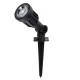 GloboStar® GARDENINI 61544 Καρφωτό Φωτιστικό Σποτ Κήπου LED 5W 550lm 38° DC 24V IP68 Υψηλής Αντοχής ABS IK06 Φ5.5 x Υ13.5cm - Πράσινο 550nm Dimmable - Μαύρο - Bridgelux Chip - 3 Years Warranty