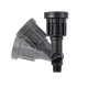 GloboStar® GARDENINI 61545 Καρφωτό Φωτιστικό Σποτ Κήπου LED 5W 550lm 38° DC 24V IP68 Υψηλής Αντοχής ABS IK06 Φ5.5 x Υ13.5cm - Μπλε 450nm Dimmable - Μαύρο - Bridgelux Chip - 3 Years Warranty