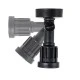 GloboStar® GARDENINI 61548 Επιφανειακό Φωτιστικό Σποτ Κήπου LED 5W 550lm 38° DC 24V IP68 Υψηλής Αντοχής ABS IK06 Φ7 x Υ14.5cm - Μπλε 450nm Dimmable - Μαύρο - Bridgelux Chip - 3 Years Warranty