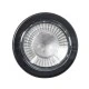 GloboStar® GARDENINI 61548 Επιφανειακό Φωτιστικό Σποτ Κήπου LED 5W 550lm 38° DC 24V IP68 Υψηλής Αντοχής ABS IK06 Φ7 x Υ14.5cm - Μπλε 450nm Dimmable - Μαύρο - Bridgelux Chip - 3 Years Warranty