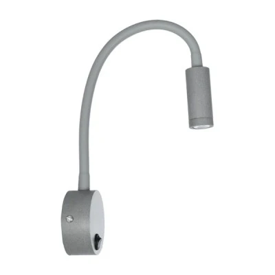 Φωτιστικό τοίχου - απλίκα LED 3W 300lm 36° Reading Light θερμό λευκό 2700K γκρι αλουμίνιο Μ6.5 x Π22.5 x Υ23cm IP20 Φωτιστικό τοίχου - απλίκα LED 3W 300lm 36° Reading Light θερμό λευκό 2700K γκρι αλουμίνιο Μ6.5 x Π22.5 x Υ23cm IP20