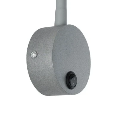Φωτιστικό τοίχου - απλίκα LED 3W 300lm 36° Reading Light θερμό λευκό 2700K γκρι αλουμίνιο Μ6.5 x Π22.5 x Υ23cm IP20 Φωτιστικό τοίχου - απλίκα LED 3W 300lm 36° Reading Light θερμό λευκό 2700K γκρι αλουμίνιο Μ6.5 x Π22.5 x Υ23cm IP20