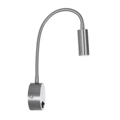 Φωτιστικό τοίχου απλίκα LED 3W 300lm 36° Reading Light θερμό Λευκό 2700K ασημί αλουμίνιο Μ6.5xΠ22xΥ23cm IP20 Φωτιστικό τοίχου απλίκα LED 3W 300lm 36° Reading Light θερμό Λευκό 2700K ασημί αλουμίνιο Μ6.5xΠ22xΥ23cm IP20