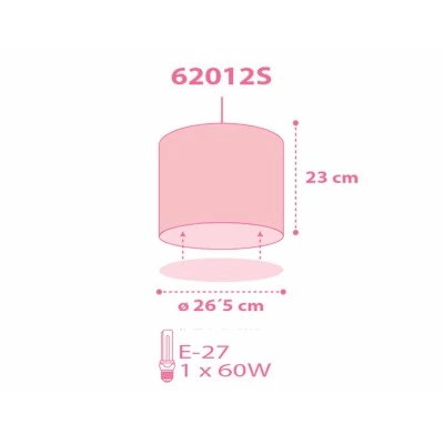 Παιδικό φωτιστικό οροφής Ε27Χ1 Sweet Dreams Pink ροζ με κιτ ανάρτησης & διάχυση φωτός Παιδικό φωτιστικό οροφής Ε27Χ1 Sweet Dreams Pink ροζ με κιτ ανάρτησης & διάχυση φωτός