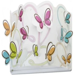 Παιδική απλίκα τοίχου Butterfly μεγάλου μεγέθους με πεταλούδες για λάμπα Ε27