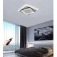 Φωτιστικό led light PRAVIA σε λευκό & μαύρο χρώμα CCT 103W 10300lm 50x50cm