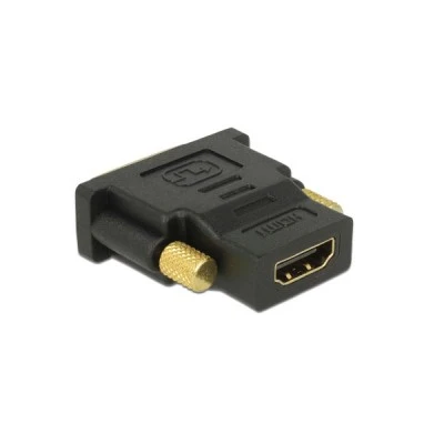Αντάπτορας DELOCK 65466 DVI 24+1 σε HDMI 4K gold-plated