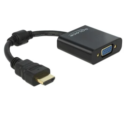 Αντάπτορας DELOCK HDMI σε VGA 65512 1080p μαύρος