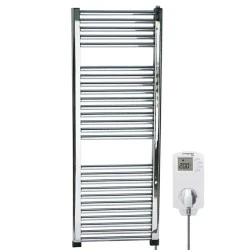 Πετσετοκρεμάστρα μπάνιου ηλεκτρική 371Kcal/h 500W χρωμέ (νίκελ) 500x800 με θερμοστάτη πρίζας BN30