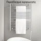 Πετσετοκρεμάστρα μπάνιου ηλεκτρική 841Kcal/h 1000W χρωμέ (νίκελ) 500x1600 με θερμοστάτη πρίζας BN30