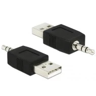 Αντάπτορας DELOCK USB 2.0 σε Stereo Jack 3.5mm κατάλληλος για φόρτιση συσκευών με υποδοχή 3.5mm