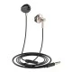 Εarphones με μικρόφωνο LDNIO 3.5mm σύνδεση, Φ13mm & μήκος καλωδίου 1.2m ροζ χρυσό χρώμα