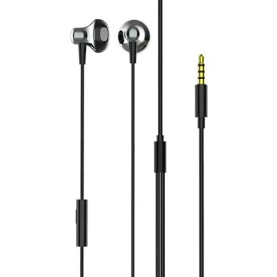 Εarphones με μικρόφωνο LDNIO, 3.5mm σύνδεση, Φ13mm με μήκος καλωδίου 1.2m σε γκρι χρωμα Εarphones με μικρόφωνο LDNIO, 3.5mm σύνδεση, Φ13mm με μήκος καλωδίου 1.2m σε γκρι χρωμα